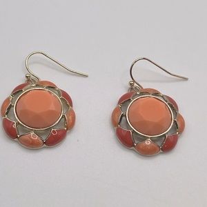 AVON Peaches‎ and Cream Drop Pierced Earrings Bohemian  Fairy Cottage Style